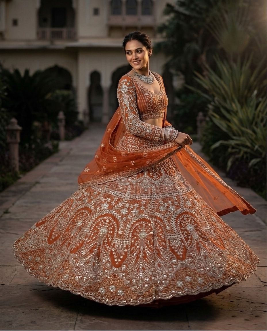Lehenga Kesariya