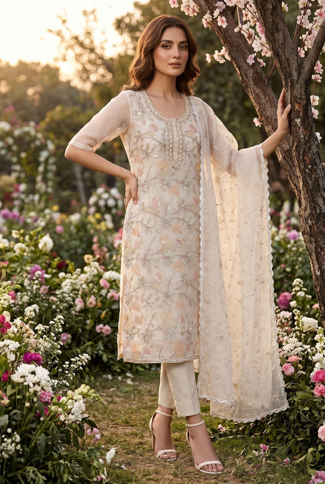 Ensemble Kurta Aasmaan