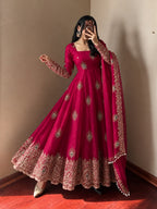 Robe Anarkali Gulabi
